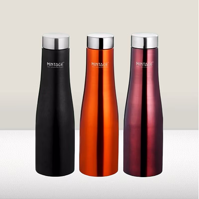 mintage water bottle pyramid colour coated 1000 ml