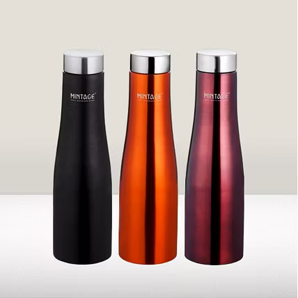 WATER BOTTLE PYRAMID COLOUR COATED 1000 ML-12726859