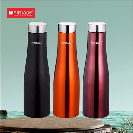 WATER BOTTLE PYRAMID COLOUR COATED 1000 ML-3