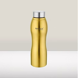 mintage water bottle vectra pvd coated ||golden & rose gold || 1000 ml