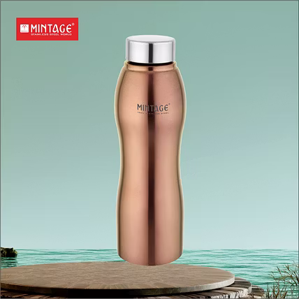 WATER BOTTLE VECTRA PVD COATED ||GOLDEN &amp; ROSE GOLD || 1000 ML-2