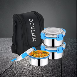 mintage lunch box 3c flute (lock n lock container)