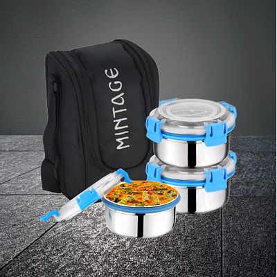 mintage lunch box 3c flute (lock n lock container)