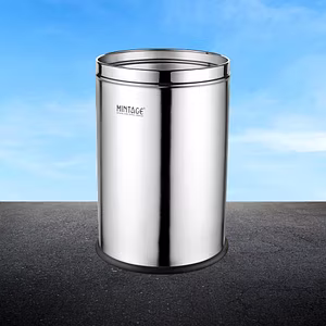 Stainless Steel 202 Solid Dual-Tone Paper Bin Dustbin