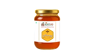 Organic and Raw Honey, 100% Natural and Ayurvedic, Rich in Vitamins and Minerals, Helps in Curing Cough & Cold (500 ML)