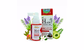 Dusky Monk Anti Hairfall Hair Serum| Reduce Hairfall in Just 2 Weeks | Ayurvedic Nourishment | Alopecia | Seasonal Hair Loss - 30ml