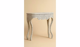 Hand-Polished Bone console table