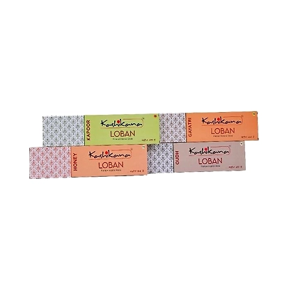 Kashikana Loban Aggarbatti 100gm x 4 Boxes( KAPOOR, GAYATRI, OUDH,HONEY )-12725991