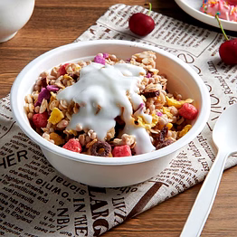 12 oz bagasse bowl – biodegradable sugarcane pulp disposable bowl