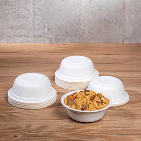 6 oz Bagasse Soup Bowl – Biodegradable Sugarcane Pulp Disposable Bowl
