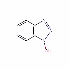 White powder form of 1-Hydroxy benzotriazole monohydrate (HOBT)used as an industrial chemical and AP