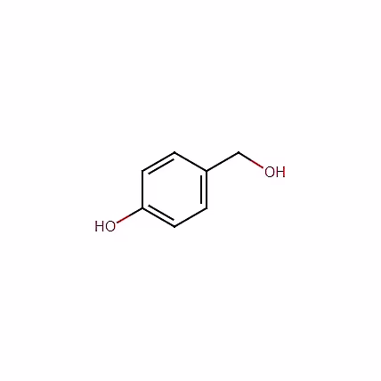 White powder form of 4-Hydroxy benzyl alcohol used as an industrial chemical and API intermediate.  