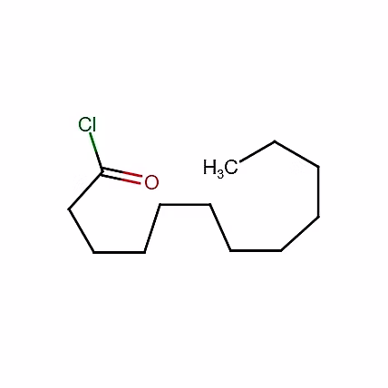 White powder form of Lauroyl Chloride used as an industrial chemical and API intermediate.  
Lauroyl