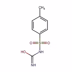 White powder form of 4-Methyl phenyl sulphonyl Urea used as an industrial chemical and API intermedi