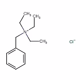 White powder form of N-Benzyl-N,N,N-triethylammonium chloride used as an industrial chemical and API