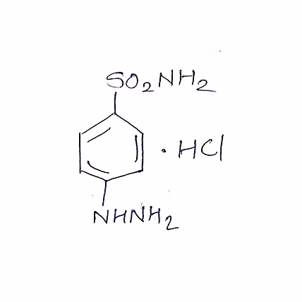 Brownish powder form of 4-Sulfoamido phenyl hydrazine HCl used as an industrial chemical and API int