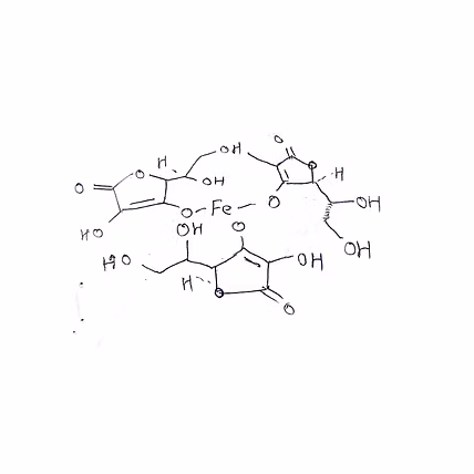 1. Ferrous ascorbate supplement for iron deficiency anemia, combining iron with vitamin C for better