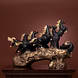 Elegant Black Galloping Horses Sculpture-1-sm