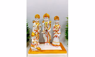 Gold Plated Ram Darbar Idol Divine Home Decor