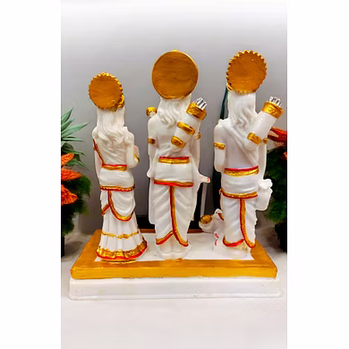 Gold Plated Ram Darbar Idol Divine Home Decor-3