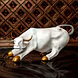 Elegant Charging Bull Figurine with Golden Accents – Home Decor Sculpture by P&amp;R Groups-12726267-sm