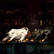 Elegant Charging Bull Figurine with Golden Accents – Home Decor Sculpture by P&amp;R Groups-2-sm