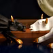 Elegant Charging Bull Figurine with Golden Accents – Home Decor Sculpture by P&amp;R Groups-3-sm