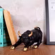Dynamic Black Charging Bull Figurine with Gold Accents – Powerful Home Decor by P&amp;R Groups-1-sm
