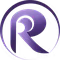 Stylized purple P R logo of P&R Groups within a circular design
