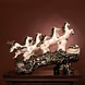 Majestic Eight Horse Figurine – Powerful Prosperity Decor by P&amp;R Groups-1-sm