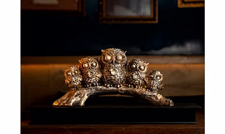 Elegant Owl Family Figurine – Wisdom and Charm Decor by P&R Groups