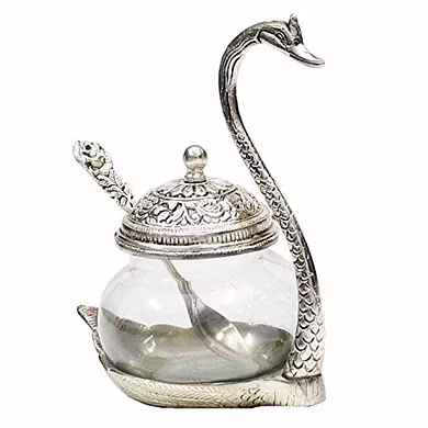 Swan Elegance Glass Jar Set-1