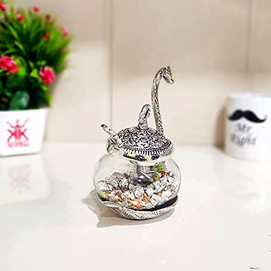 Swan Elegance Glass Jar Set-2