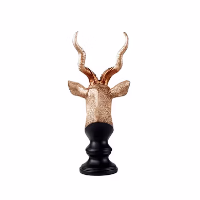 Elegant Deer Head Sculpture Set-3