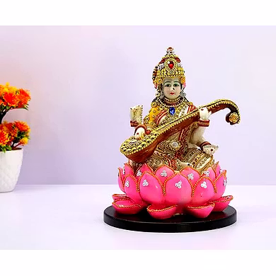 Handcrafted Saraswati Marble Statue-1