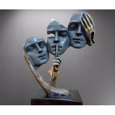 Abstract Faces Sculpture-12732025