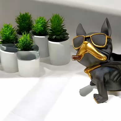 Chic French Bulldog Figurine-2