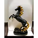 Majestic Black Stallion Statue with Golden Accents-12731965-sm