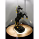 Majestic Black Stallion Statue with Golden Accents-1-sm