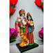 Radha Krishna Colorful Enamel Statue-1-sm