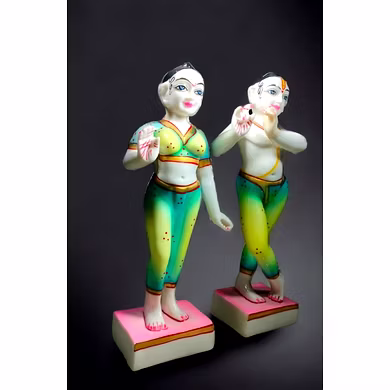Artistic Radha Krishna Ceramic Figurines-1