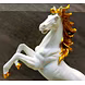 Majestic White Stallion Statue with Golden Accents-3-sm