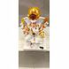 Divine White Lord Ganesha Statue with Gold Accent-4-sm