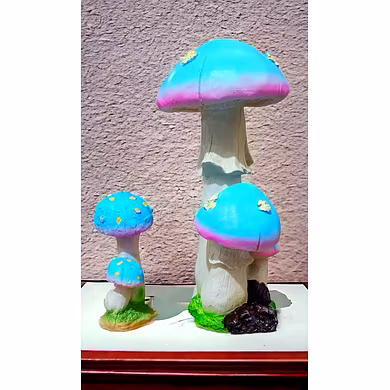 Enchanted Mushroom Figurine Set-3