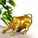 Elegant Bronze Charging Bull Sculpture-MFN-57-sm