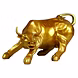 Elegant Bronze Charging Bull Sculpture-1-sm