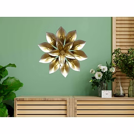 radiant gold wall flower decor