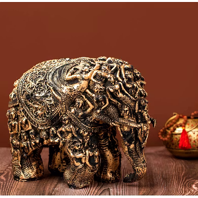 Intricate Maharaja Elephant Sculpture-2