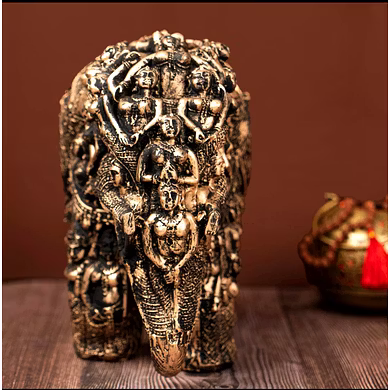Intricate Maharaja Elephant Sculpture-3