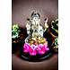 Vibrant Lakshmi Ganesha Pearl and Rhinestone Statue Set-2-sm